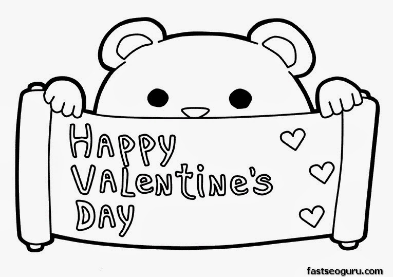 Happy Valentines Day Coloring Pages 765x539 Happy Valentines Day Coloring Pages