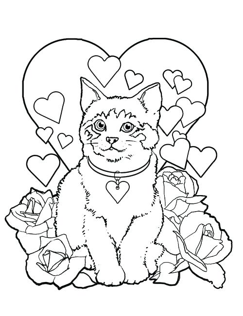 Valentines Day Printable Coloring Pages Free Valentine Coloring 500x651 Valentines Day Printable Coloring Pages Free Valentine Coloring