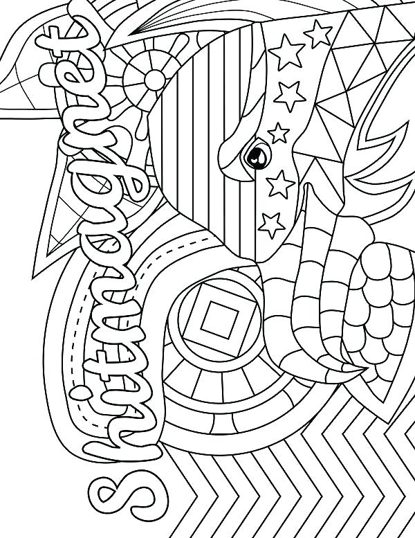 600x777 Curse Word Coloring Pages Free Printable