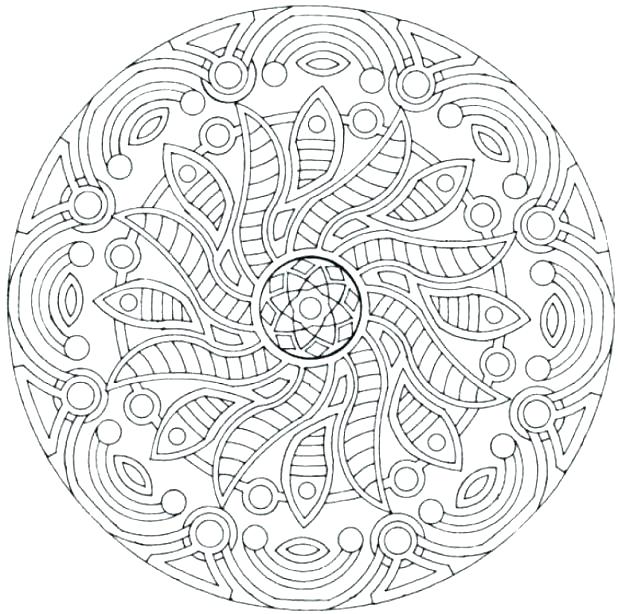 Printable Complex Coloring Pages Mandala Printable Coloring Pages 618x614 Printable Complex Coloring Pages Mandala Printable Coloring Pages