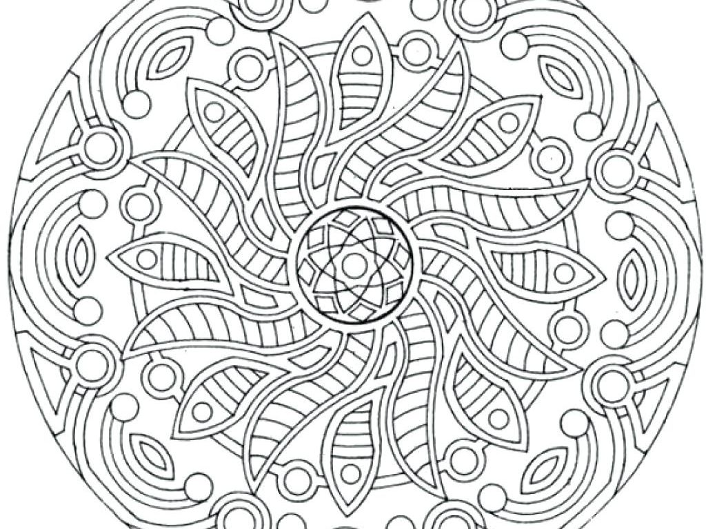 1024x768 Complex Mandala Coloring Pages Printable Many Interesting Free