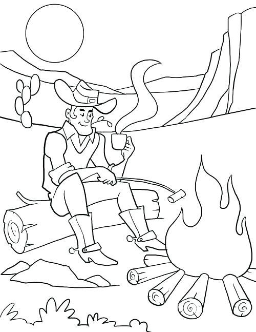 Cowboy Coloring Pages Printable 10 500x647 Cowboy Coloring Pages Printable 10