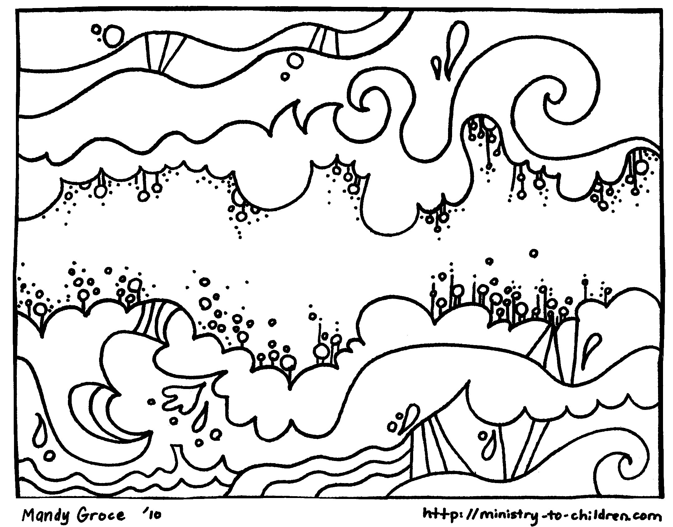 God Makes The Sky Creation Coloring Pages 2160x1692 God Makes The Sky Creation Coloring Pages