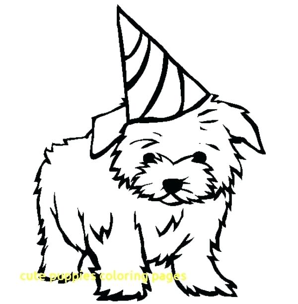 600x612 Puppy Coloring Pages Printable Cute Puppies Coloring Pages