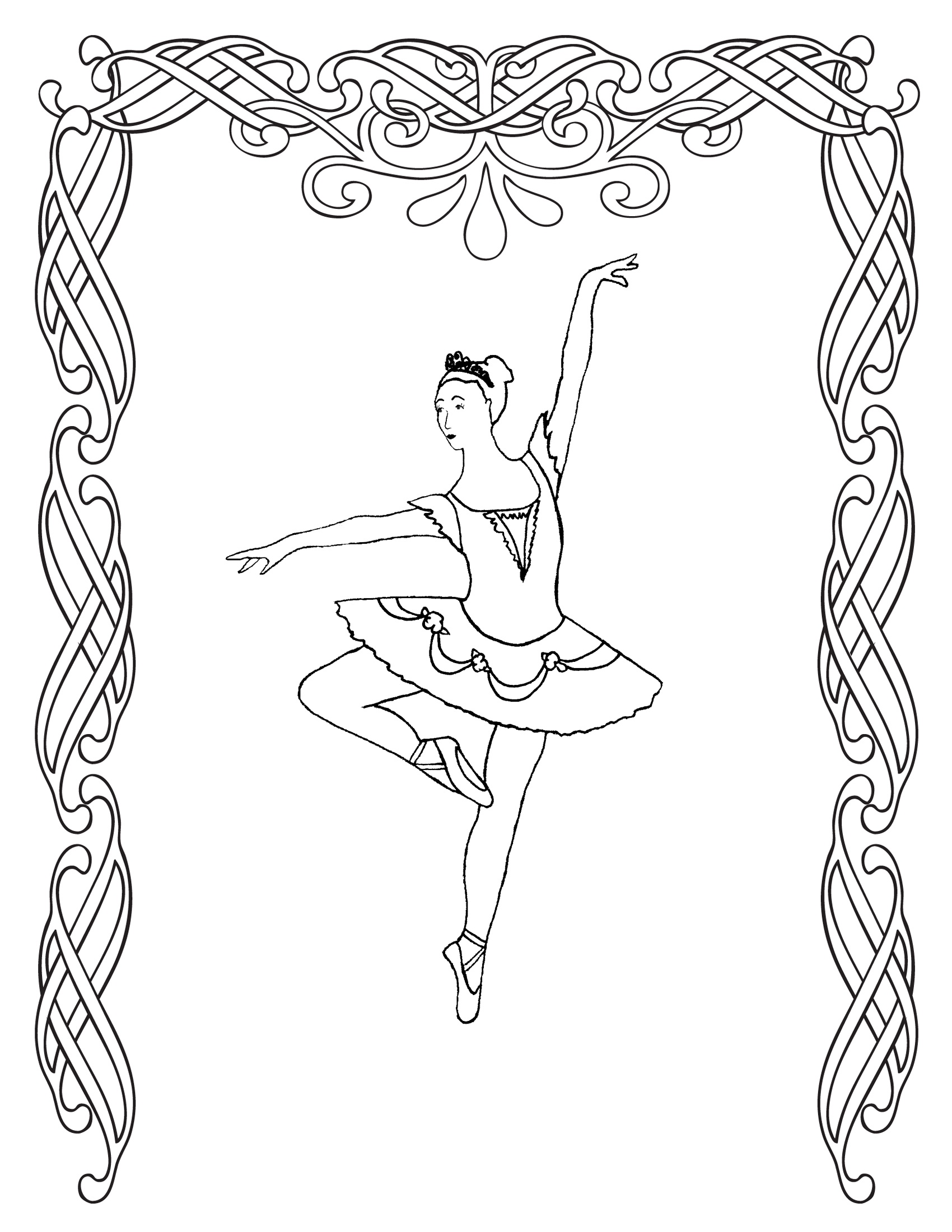 Free Printable Ballet Coloring Pages For Kids 1700x2200 Free Printable Ballet Coloring Pages For Kids