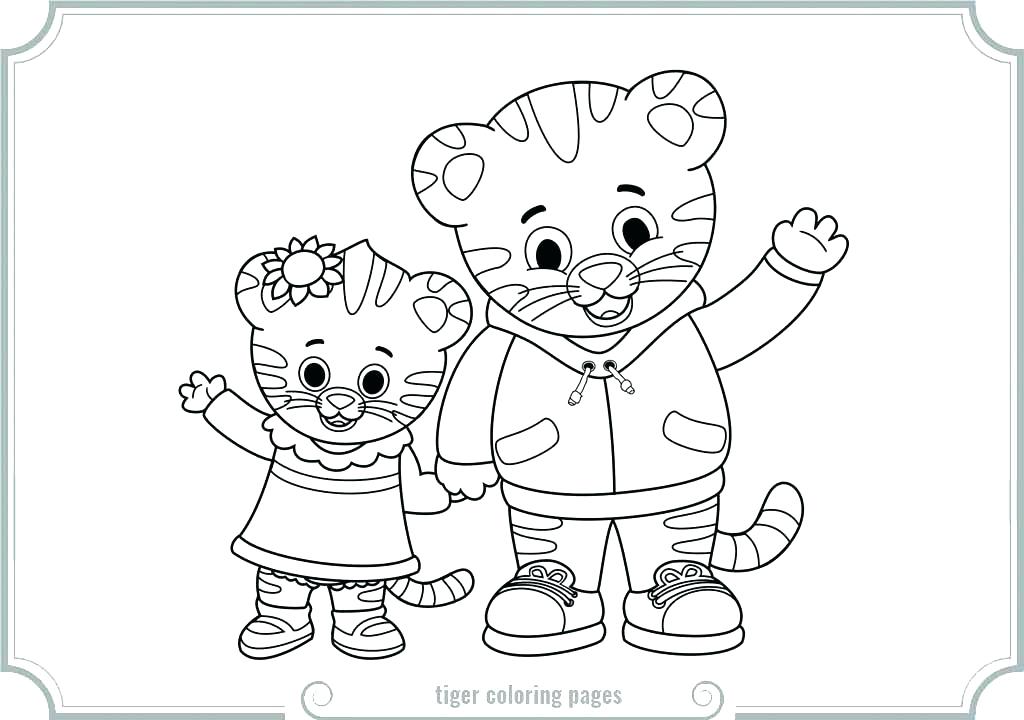 Daniel Tiger Coloring Page Tiger Coloring Pages Tigers 1024x720 Daniel Tiger Coloring Page Tiger Coloring Pages Tigers