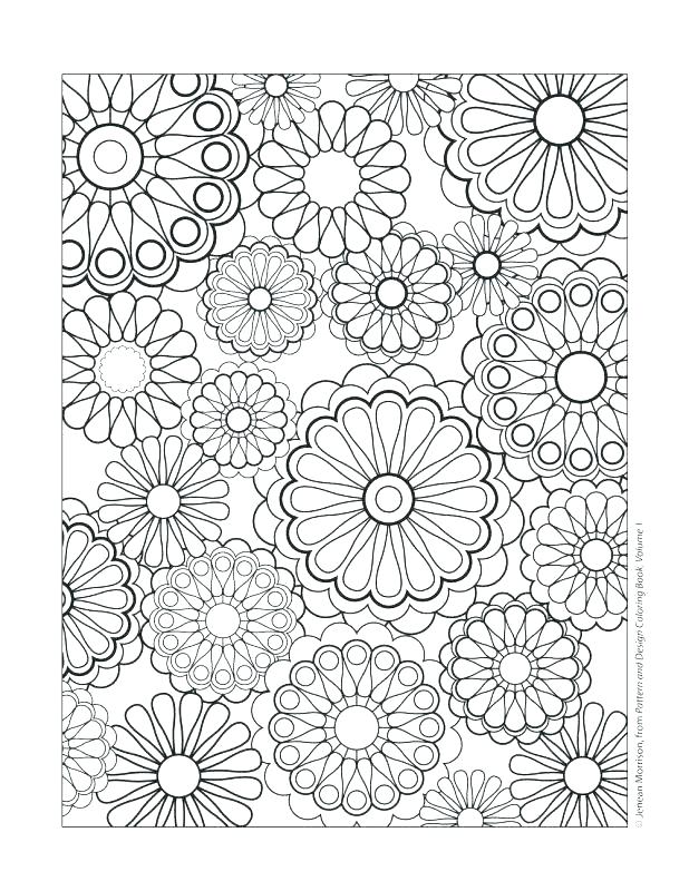Flower Pattern Coloring Sheets Printable Coloring Design Coloring 618x800 Flower Pattern Coloring Sheets Printable Coloring Design Coloring