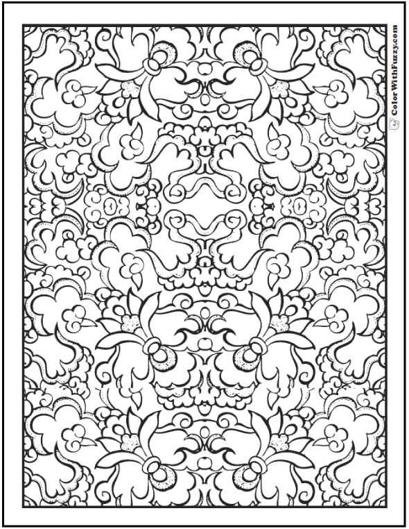 590x762 Pattern Coloring Pages Customize Pdf Printables