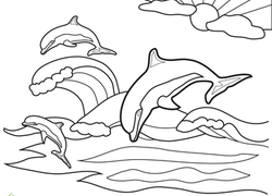 250x180 Dolphin Coloring Pages Amp Printables