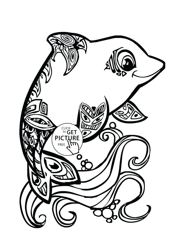 736x1034 Dolphin Printable Coloring Pages Printable Dolphin Coloring Pages