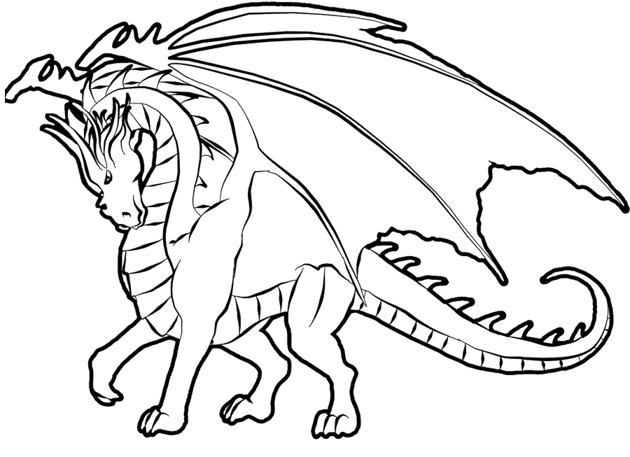 Printable Dragon Coloring Pages