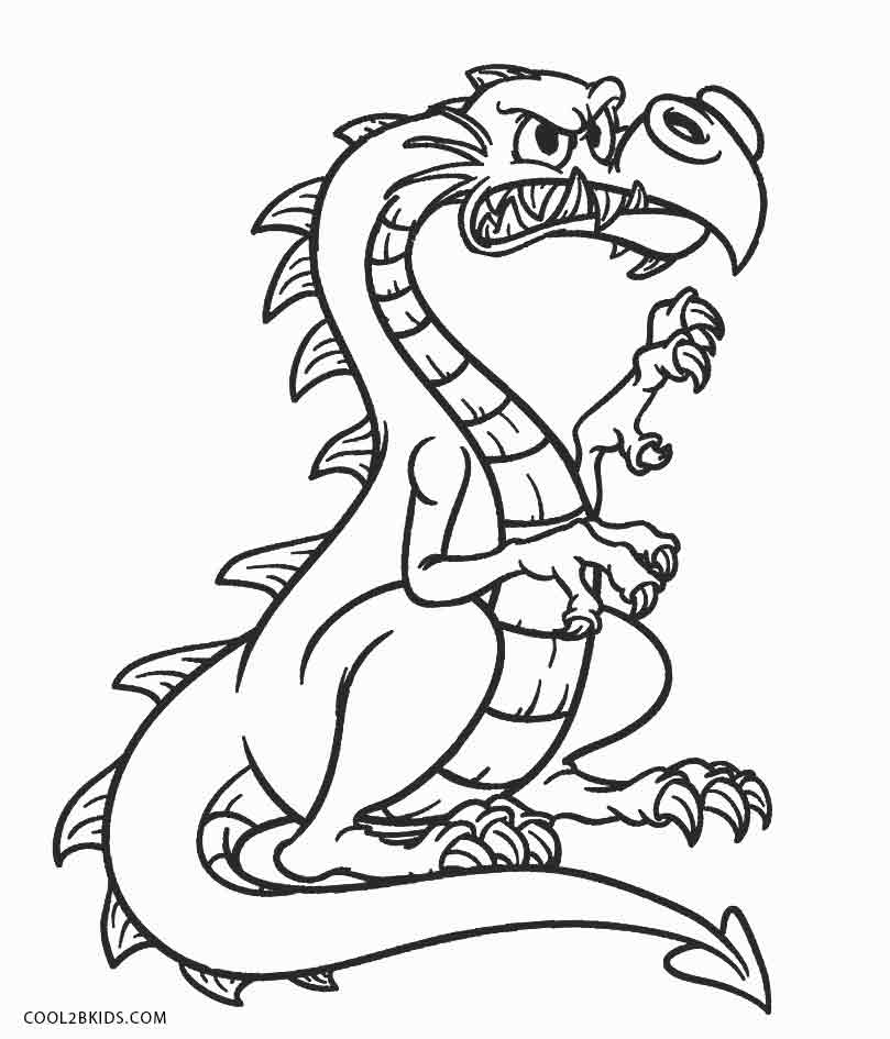 Printable Dragon Coloring Pages For Kids Cool2bkids 809x945 Printable Dragon Coloring Pages For Kids Cool2bkids