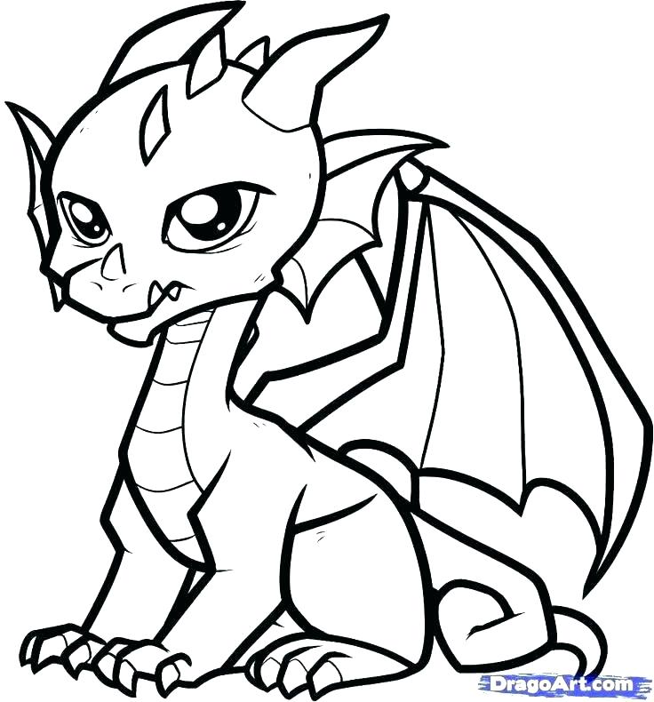 736x790 Printable Dragon Coloring Pages Baby Dragon Coloring Pages Free