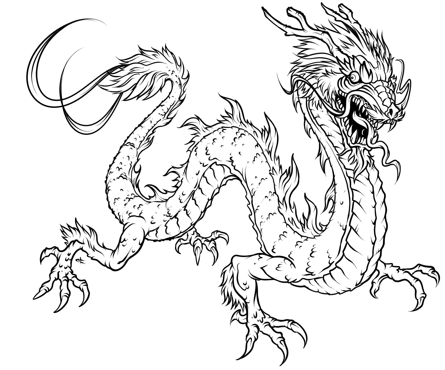 1436x1192 Best Dragon Coloring Pages For Adults To Download Free 1012