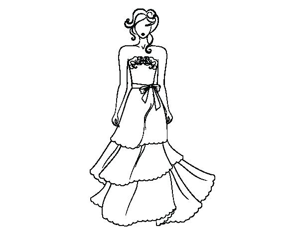 Printable Dresses Coloring Pages at GetColorings.com | Free printable ...