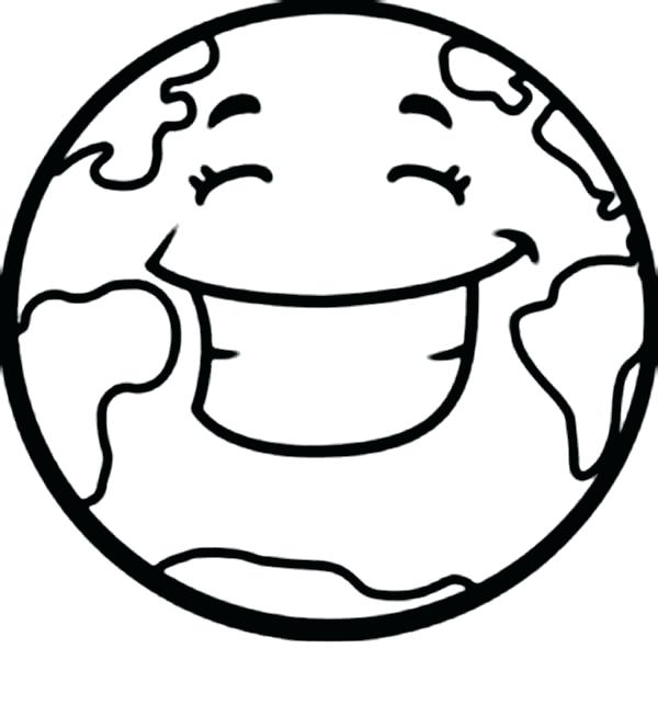 600x664 Earth Coloring Pages Printable Panda Free Images Earth Coloring