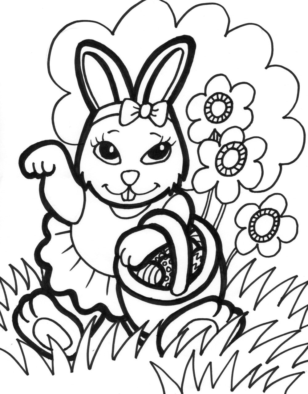 Easter Printable Coloring Pages 1000x1276 Easter Printable Coloring Pages