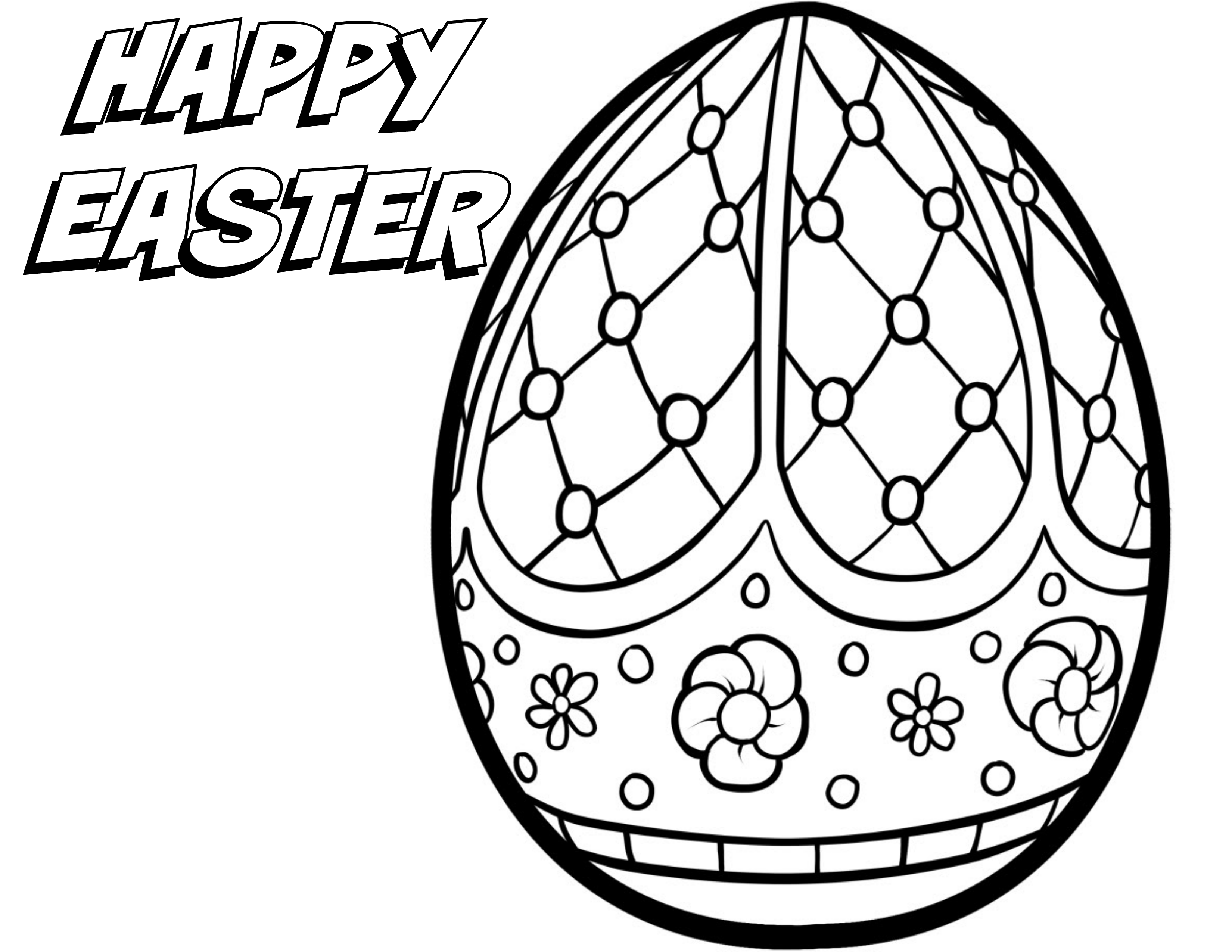 Printable Easter Coloring Pages 3300x2550 Printable Easter Coloring Pages