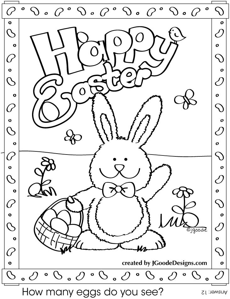 732x952 Ideas About Free Easter Coloring Pages On Easter