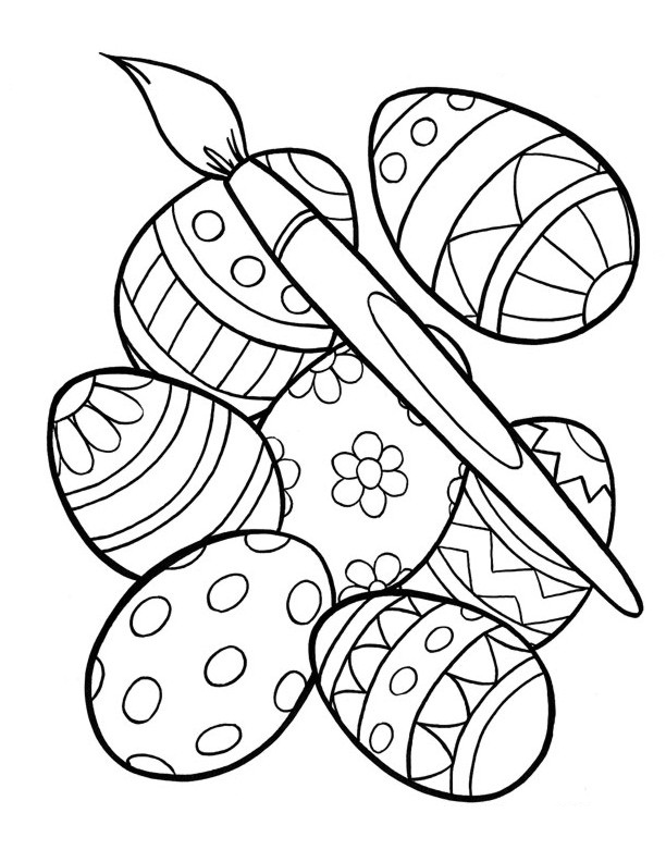 Free Printable Easter Egg Coloring Pages For Kids 612x792 Free Printable Easter Egg Coloring Pages For Kids