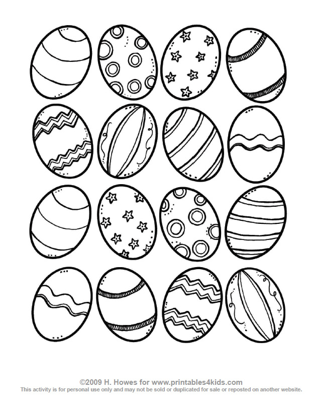 633x811 Free P Marvelous Free Printable Easter Egg Coloring Pages