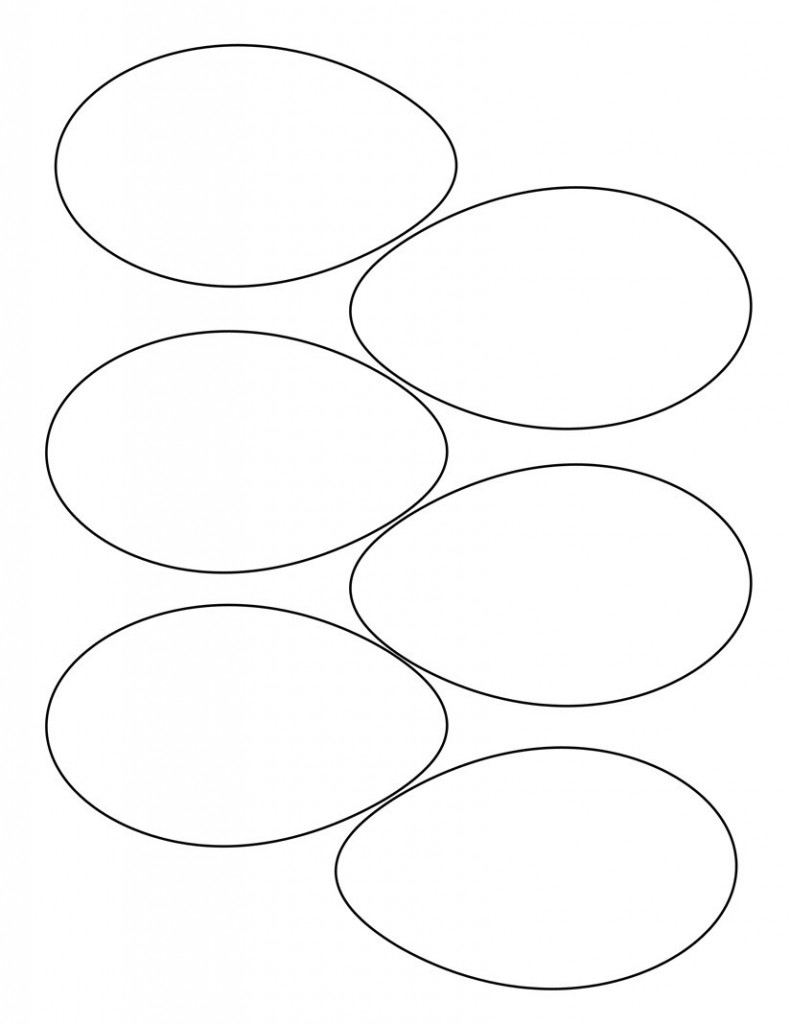 791x1024 Blank Easter Egg Coloring Pages