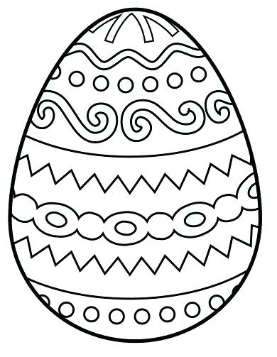 390x503 Easter Egg To Colour In Easter Egg Images To Color Printable Eggs