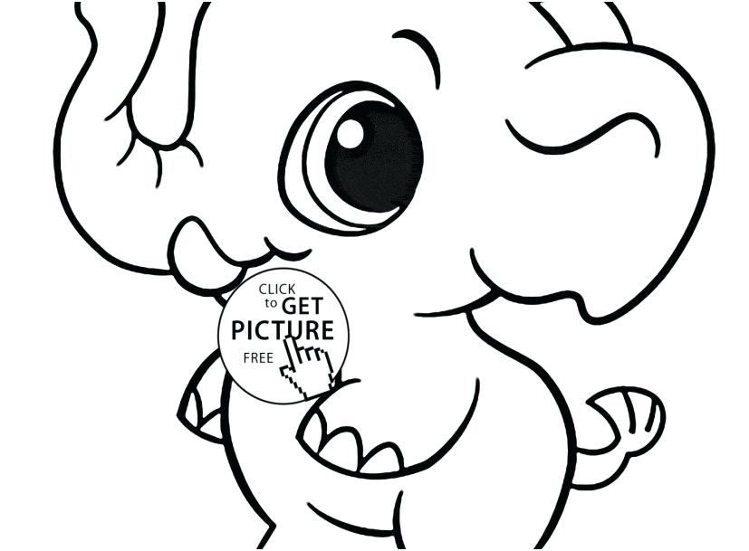 827x609 Elephant Coloring Cute Elephant Coloring Pages At Elephant Color