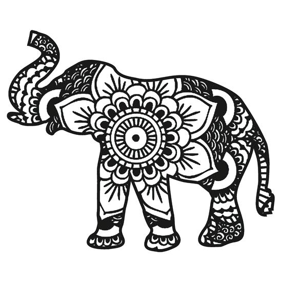 550x550 Elephant Coloring Pictures