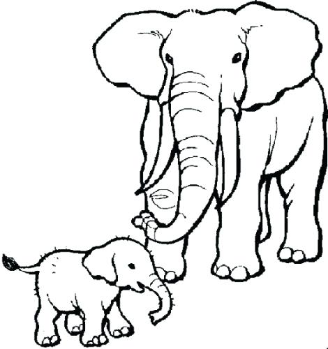 470x500 Elephant Coloring Pages Circus Elephant Coloring Pages For Kids