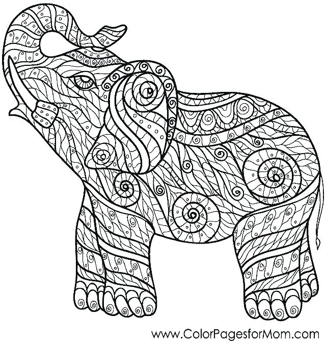 640x668 Free Elephant Coloring Pages Elephant Coloring Pages 6 Coloring