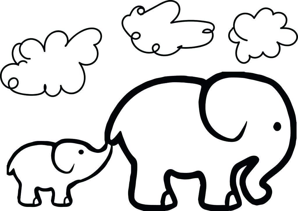 1024x726 Baby Elephant Coloring Pages The Elephant Coloring Page