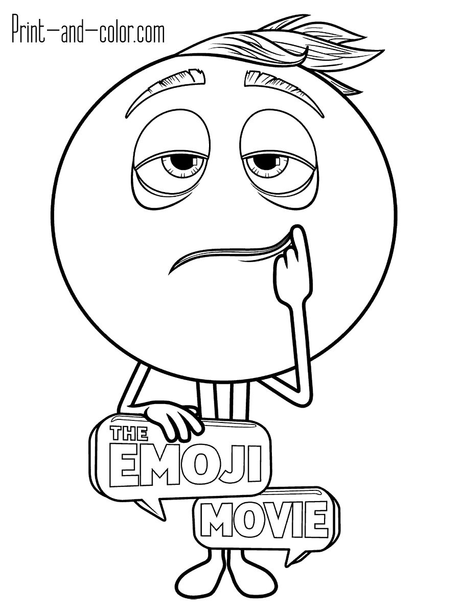 Emoji Printable Coloring Pages 900x1200 Emoji Printable Coloring Pages