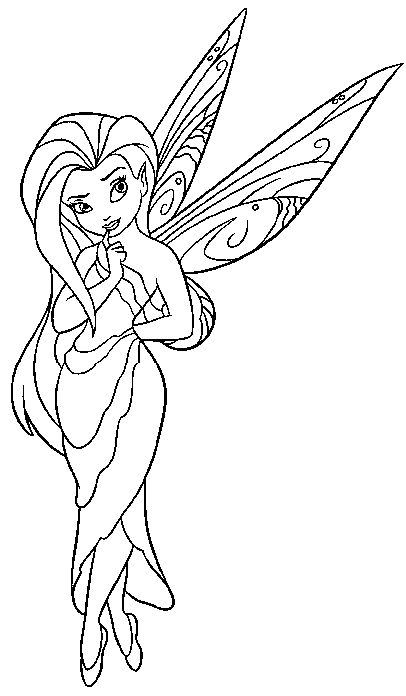 406x696 Awesome And Beautiful Coloring Pages Of Fairies Free Printable