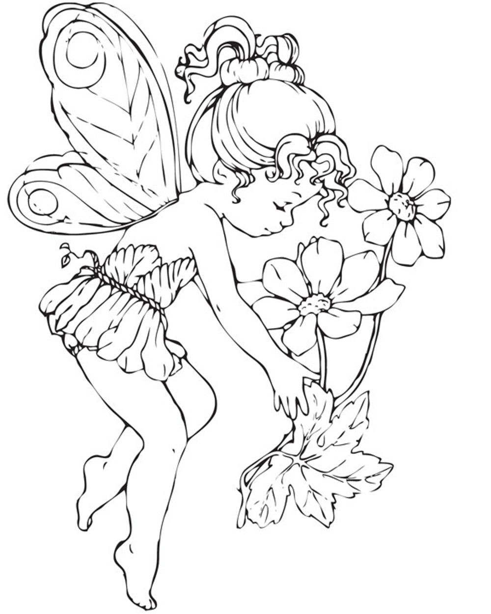 Fairy Coloring Pages For Adults To Adult Page 1000x1250 Fairy Coloring Pages For Adults To Adult Page