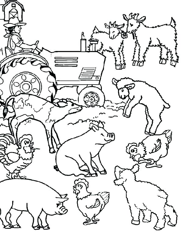 Farm Colouring Pages Printable 600x776 Farm Colouring Pages Printable