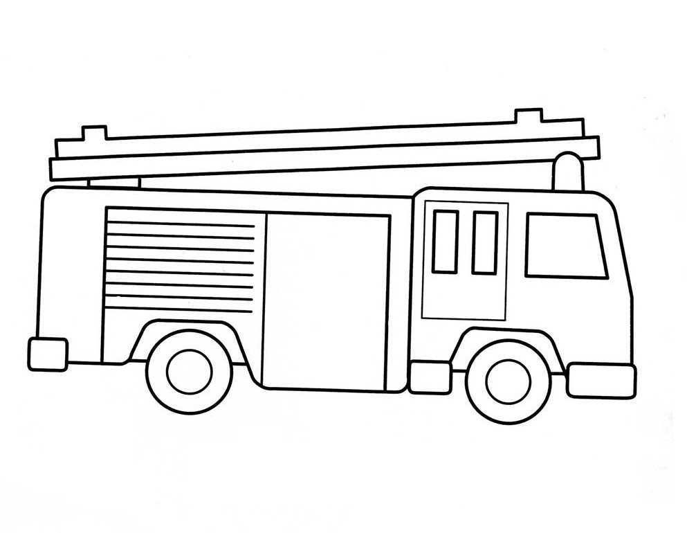 Printable Fire Truck Coloring Pages at GetColorings.com | Free ...