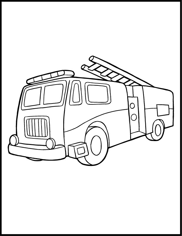 Free Printable Fire Truck Coloring Pages For Kids 618x798 Free Printable Fire Truck Coloring Pages For Kids