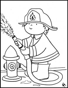 Printable Firefighter Coloring Pages
