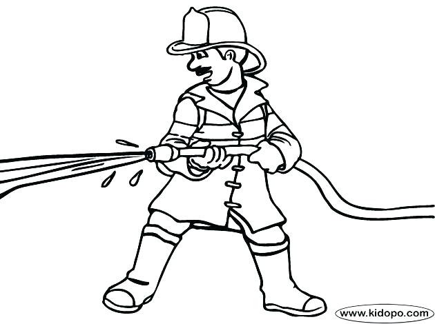 630x470 Firefighter Coloring Pages Printable Fireman Coloring Sheet