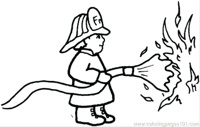650x412 Fireman Coloring Pages Fire Fighter Coloring Page Coloring Page