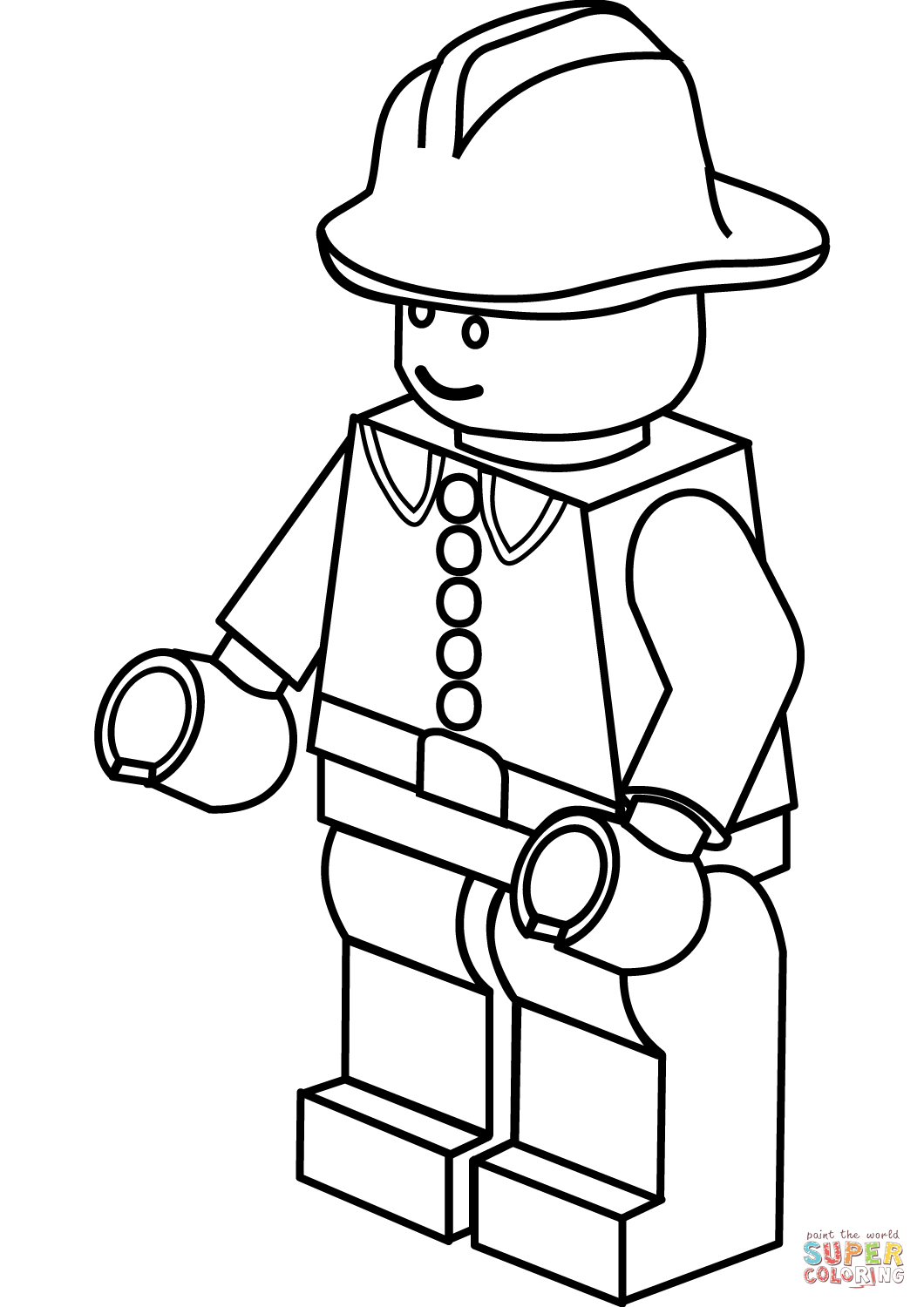 1060x1500 Compromise Firefighter Coloring Page Lego Free