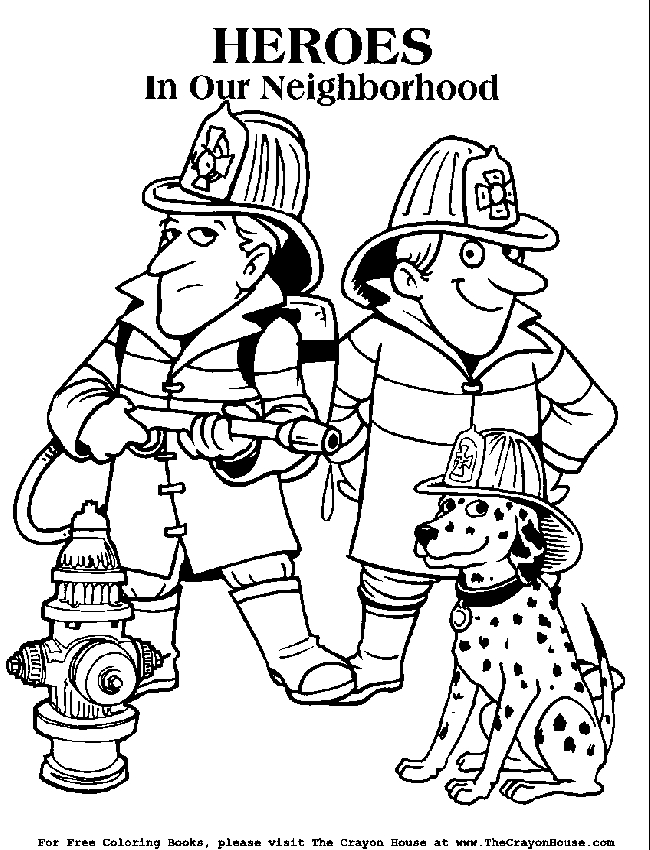 650x850 Fire Coloring Pages Printable Easy Firefighter Coloring Page