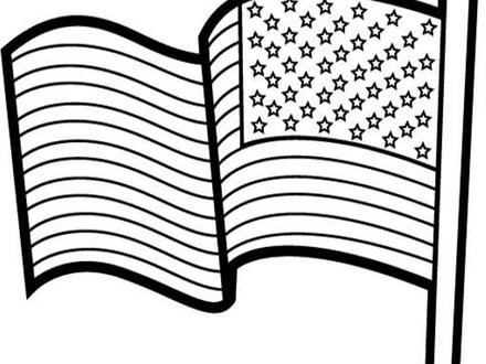 440x330 22 American Flag Coloring Page Printable, Flag Day Coloring Pages