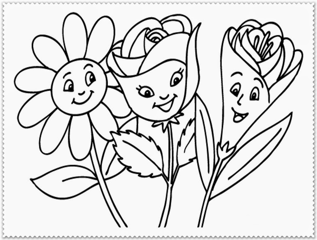 1066x810 Free Printable Flower Coloring Pages For Kids Best Beautiful Acpra