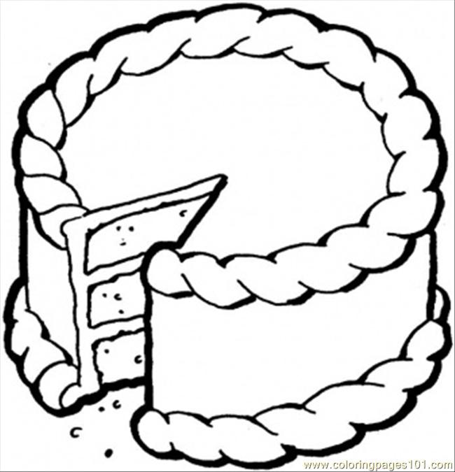 Creamy Cake Coloring Page 650x675 Creamy Cake Coloring Page