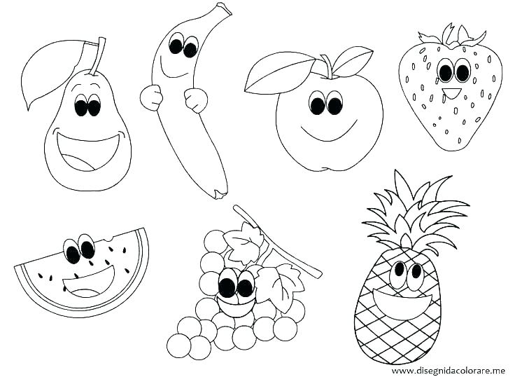 Printable Fruit Coloring Pages at GetColorings.com | Free printable ...