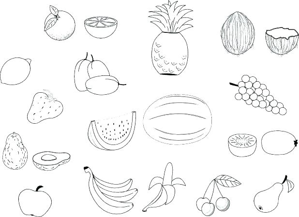 618x449 Fruit Coloring Sheet Free Printable Fruit Coloring Pages For Kids