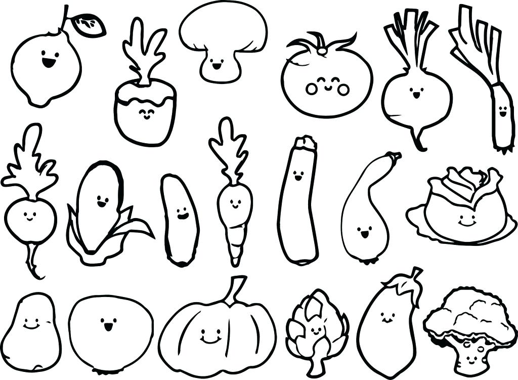 1024x751 Vegetable Coloring Pages Fruits And Vegetables Coloring Pages Cute