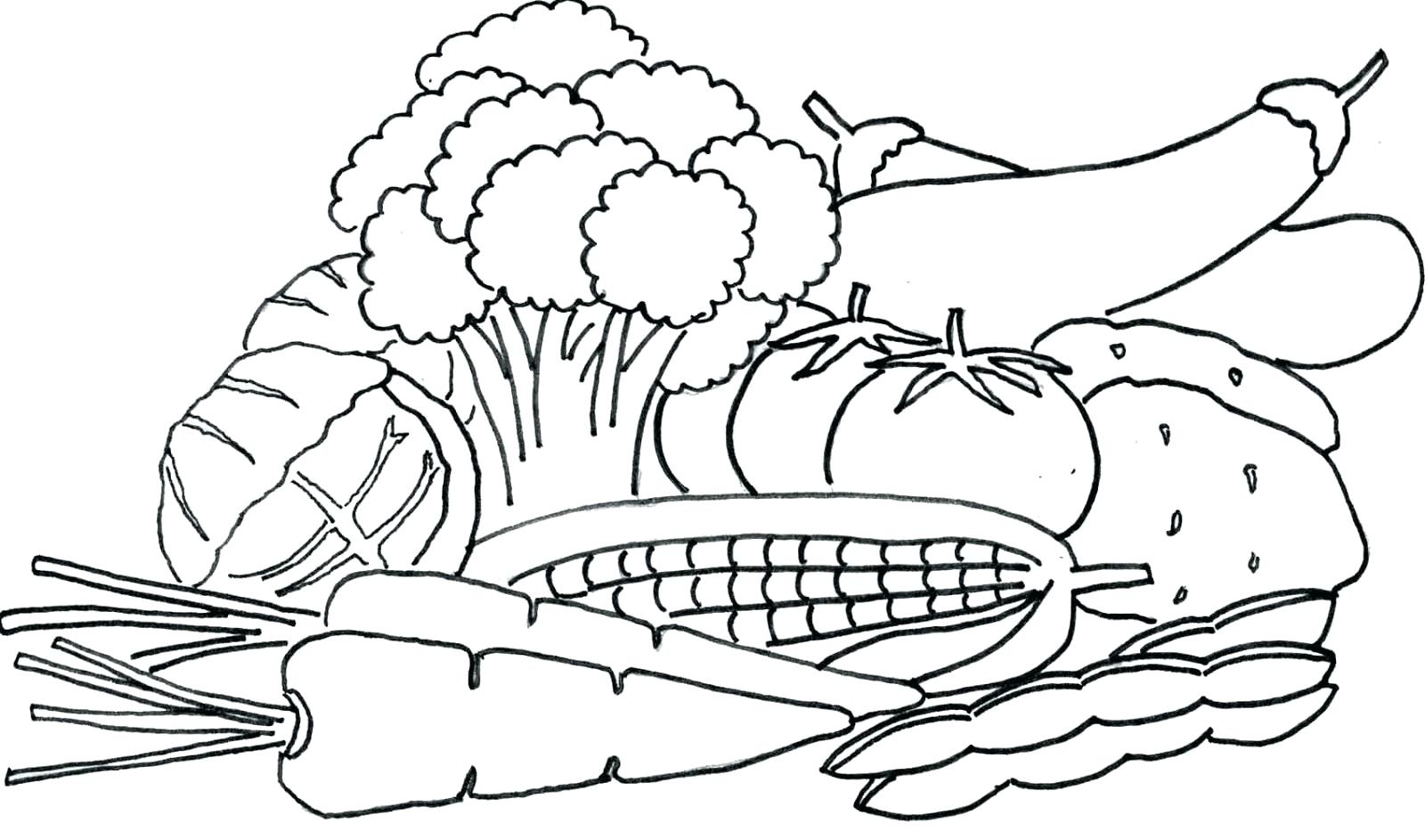 1600x943 New Fruit Vegetable Coloring Pages Collection Printable Coloring